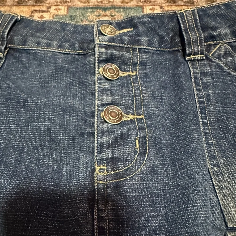 Vintage Y2K No Boundaries Blue denim maxi skirt with pockets size 11 - Picture 5 of 8